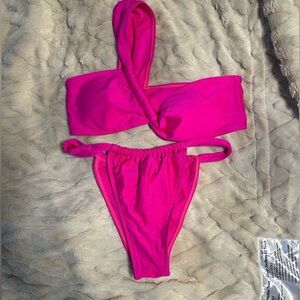 Zaful hot pink bikini women’s medium